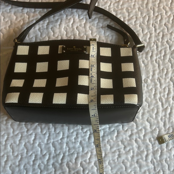 kate spade Black and White Checked Crossbody Bag - Picture 3 of 5